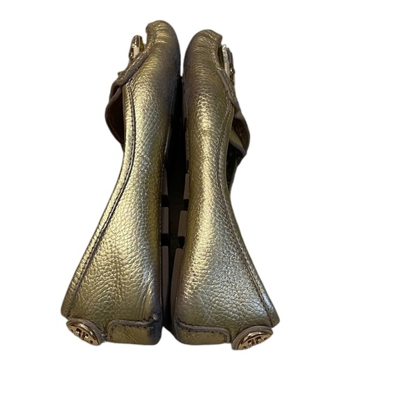 Tory‎ Burch Lawrence Gold Loafers with Tassels, Size 8M - Picture 10 of 12
